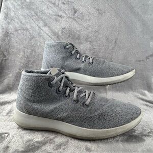 Allbirds  Wool Runner-up Shoes Mens‎ 14 Mizzle Lace Up Gray Hi Top No Insoles